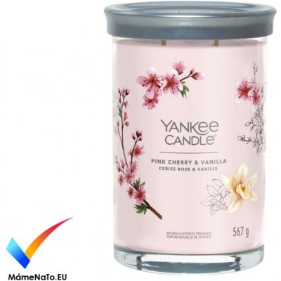 Yankee Candle Signature Pink Cherry & Vanilla Tumbler 567g – Zbozi.Blesk.cz