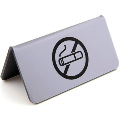 Plastová cedulka na stůl, "zákaz kouření", pro samolepící fólie, 115x60 mm – Zboží Mobilmania
