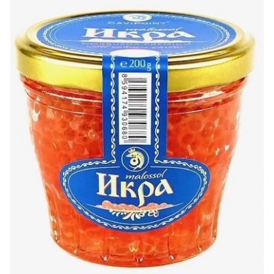 Cavipoint kaviár Nepasterizovaný kaviár z divokého lososa Kamčatka 100 g – Zboží Dáma