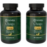 Herbatica 2× Čaga sibiřská Forte 60 veganských kapslí 600 mg – Hledejceny.cz