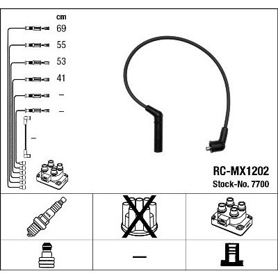 Sada kabelů pro zapalování NGK 7700 – Hledejceny.cz