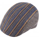 Fiebig pánská lněná bekovka pruhovaná hnědá len a bavlna jaro a podzim – Hledejceny.cz