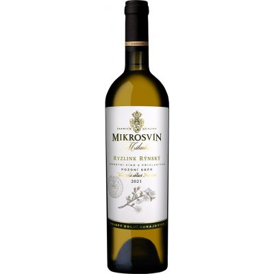 Mikrosvín Ryzlink rýnský pozdní sběr Flower Line 2022 12,5% 0,75 l (holá láhev) – Hledejceny.cz