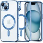 Tech-Protect Ochranný kryt na iPhone 15 - Tech-Protect, Magshine MagSafe Sky Blue – Zboží Živě
