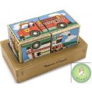 Melissa & Doug 62840 Kostky se zvukem farma