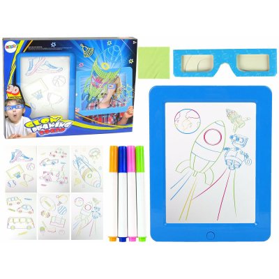 Magické osvětlené 3D Plaque Pink Glasses – Hledejceny.cz
