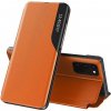 Pouzdro a kryt na mobilní telefon Samsung Pouzdro Sligo Case Smart Flip na Samsung S21 Ultra - oranžové