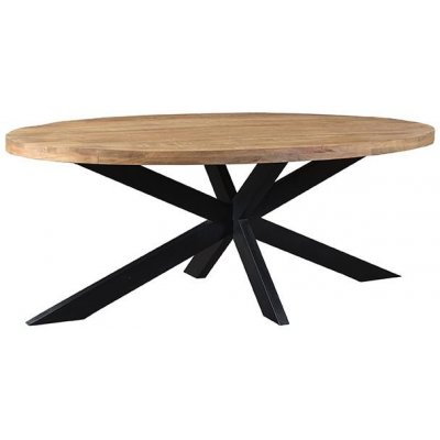 LABEL51 Jídelní stůl Zip přírodní mangové dřevo ovál 240 x 100 cm