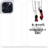 Pouzdro a kryt na mobilní telefon Apple Mobiwear flip Apple iPhone 15 Pro Max - M046P Be yourself