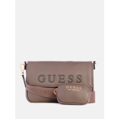 Guess dámská kabelka crossbody Zimmerman tmavě hnědá