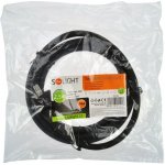 Solight flexo šňůra, 2.5m, 3 x 2.5mm2, gumová H07RN-F3, černá – Zboží Živě