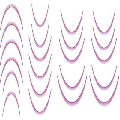 LONEL gradient vodolepky na francouzskou manikúru fialové – Hledejceny.cz