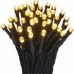 VLC LED světelný řetěz 80 x LED teplá bílá IP44 černý 6,22 m – Hledejceny.cz
