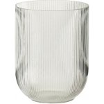 Transparentní skleněná váza s žebrováním Riblier - Ø 17*21 cm - J-Line by Jolipa – Hledejceny.cz