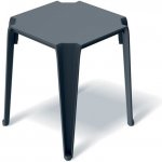 FERNE Stůl odkládací LOTTIE 396x396x465mm - uhelná – Zboží Mobilmania