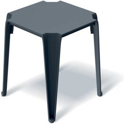 FERNE Stůl odkládací LOTTIE 396x396x465mm - uhelná – Zboží Mobilmania