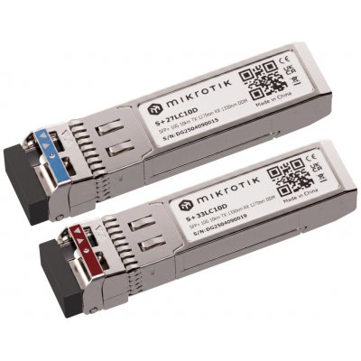 MikroTik S+2733LC10D, Pár SFP+ BiDi 10G SM 10km, Single LC-connector S+2733LC10D – Hledejceny.cz