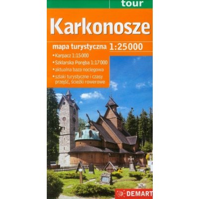 DEMART Karkonosze/Krkonoše 1:25 000 turistická mapa – Zboží Mobilmania