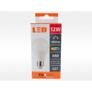 Trixline LED žárovka BC E27 12W 230V teplá bílá