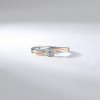 Prsteny Lillian Vassago Zásnubní diamantový Prsten z kombinovaného zlata LLV59 DR091