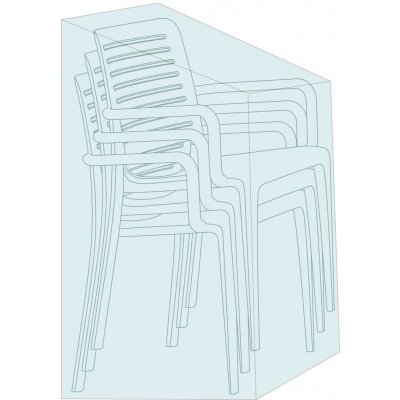 nabbi Ochranný obal na zahradní židli E-NBK95 světle šedá – Zboží Mobilmania