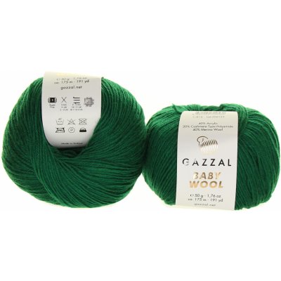 Gazzal Baby Wool 814 tmavě zelená – Hledejceny.cz