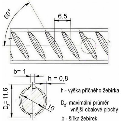 Betonářská ocel Ø 10 mm rovná – 6 m – Sleviste.cz