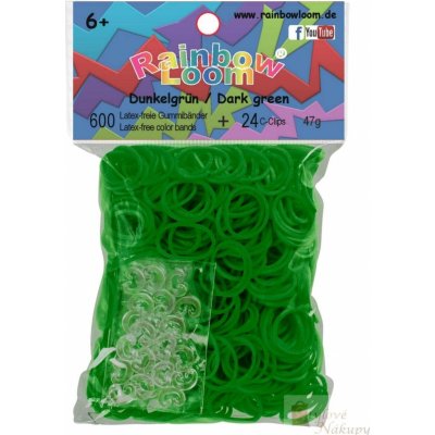 Rainbow Loom náhradní gumičky tmavě zelené 600 ks – Zboží Mobilmania