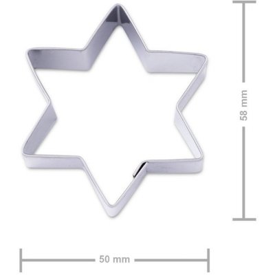 Vykrajovátko hvězda 58×50mm - 1 ks – Hledejceny.cz