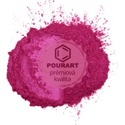 PourArt Metalický prášek DK418 Pearl Redish Magenta 10 g – Hledejceny.cz