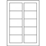 AVERY 85x54 mm, 220g, 10 listů, saténové, jasně bílé C32016-10 – Hledejceny.cz