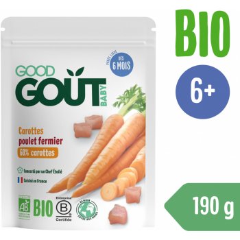 Good Gout Bio Mrkev s farmářským kuřátkem 190 g