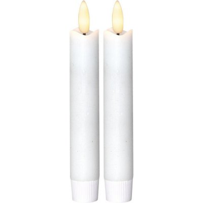 Star trading 2x LED svíčka FLAMME V.15 cm bílá – Hledejceny.cz