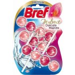 Bref DeLuxe tuhý WC blok Delicate Magnolia 3 x 50 g – Zboží Mobilmania