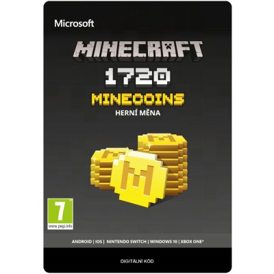 Microsoft Minecraft herní měna 1720 Coins – Zboží Dáma