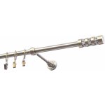 Garnyze-levne Kovová garnýže Cilinder krystal jednořadá mosaz 16mm 200 cm – Sleviste.cz