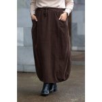 Italy fashion manšestrová sukně BĚTKA tmavě modrá – Zboží Dáma