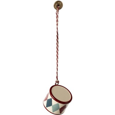 Maileg Vánoční ozdoba bubínek Small Classic Red multi barva kov – Hledejceny.cz