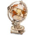 Robotime Rokr Svítící 3D dřevěné puzzle Globus 180 ks – Zboží Dáma