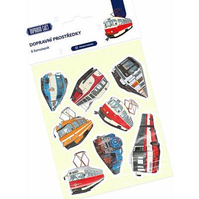 Dopravní svět Samolepky vozů set (8 ks) – Zboží Živě