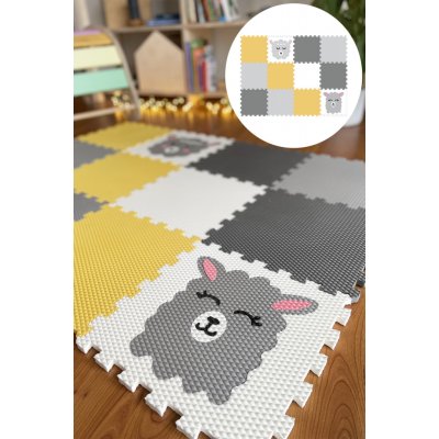 Minideckfloor podlaha 12 dílů beránek a lama 230197 – Zboží Dáma