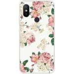 Pouzdro JustKing ochranné plastové růžové květiny Xiaomi Mi A2 - bílé – Zboží Živě