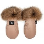 Cottonmoose Rukavice s kožichem Camel – Zboží Dáma