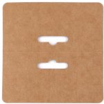 Prima-obchod Papírová karta natural / závěs 10x10 cm, barva hnědá přírodní – Hledejceny.cz