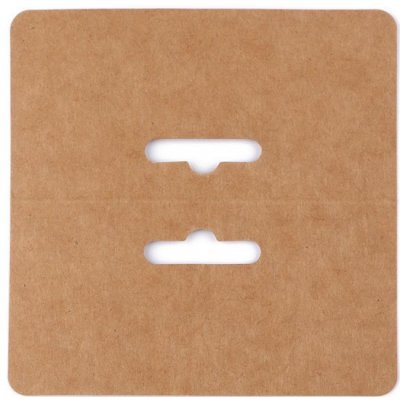 Prima-obchod Papírová karta natural / závěs 10x10 cm, barva hnědá přírodní – Hledejceny.cz