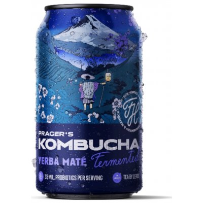 Prager's Kombucha Yerba Maté 12 x 330 ml – Zboží Dáma