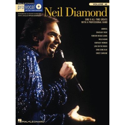 Pro Vocal Men's 40 Neil Diamond noty melodická linka akordy + audio