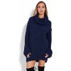 Dámský svetr a pulovr PeeKaBoo Dámský overize svetr s prodlouženými rukávy Bicske tmavě modrá