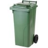 Popelnice MEVA Plastová popelnice 120 litrů PVC hranatá zelená