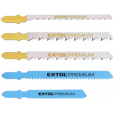 Extol Premium plátky do přímočaré pily-mix sada 5ks úchyt Bosch 8805100 – Zboží Dáma